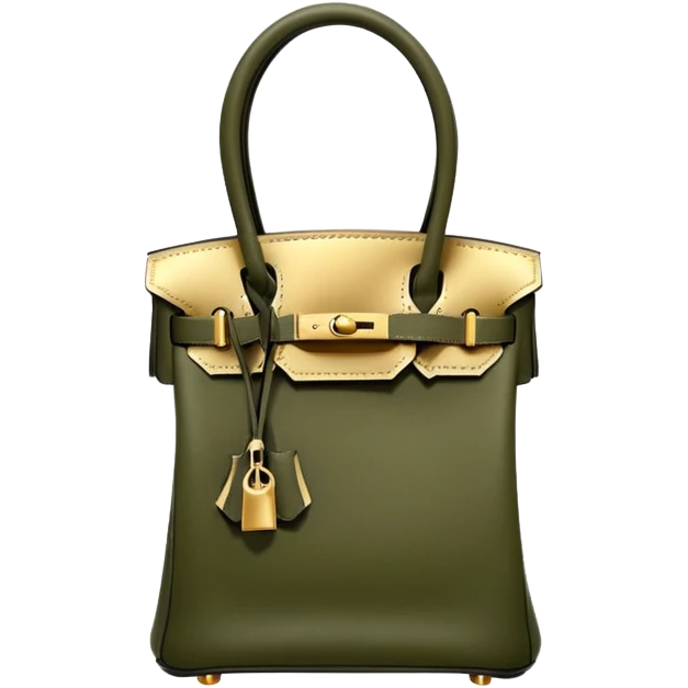 hermes birkin olive color bag emoji