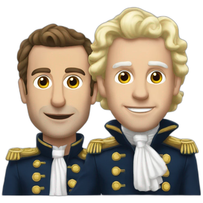 Macron et Marine le paine emoji