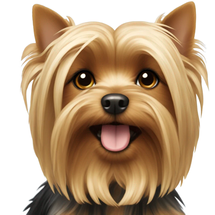A dog race Yorkie emoji