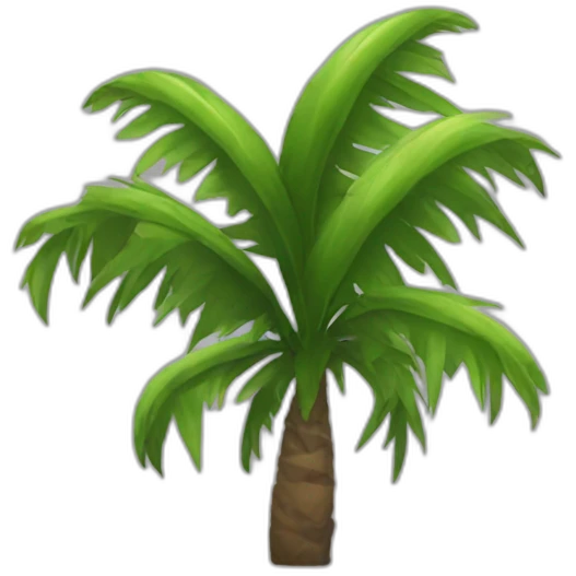 Palm tree weed emoji