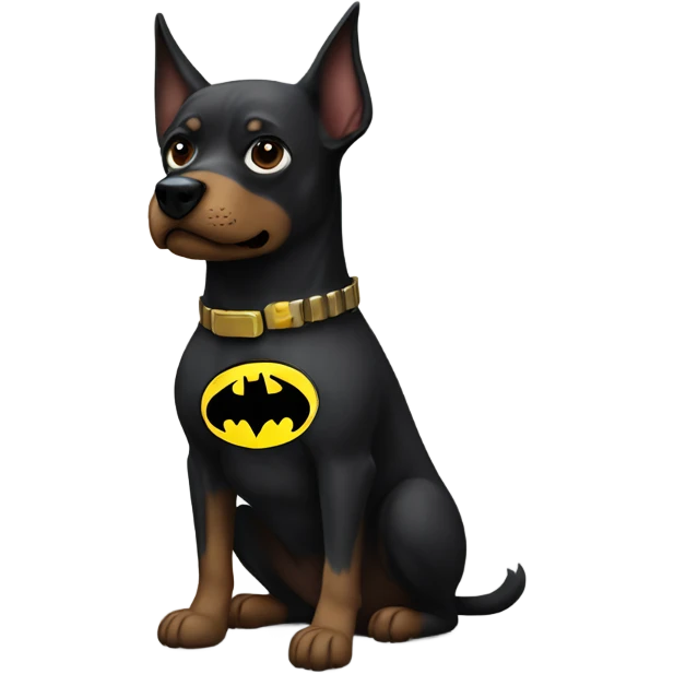 Dog as batman emoji