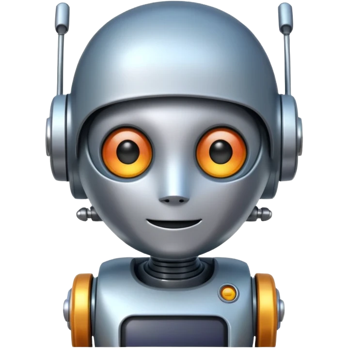 Cute Robot assistant emoji