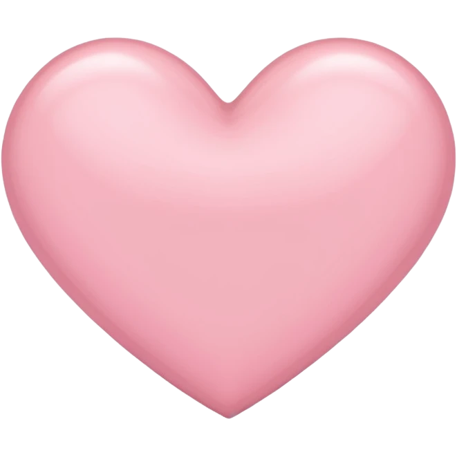 Light pink heart emoji
