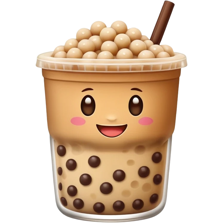 Cute boba emoji