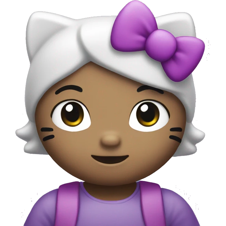 hello kitty purple emoji