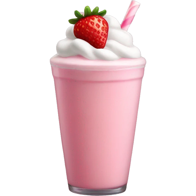 strawberry milkshake  emoji