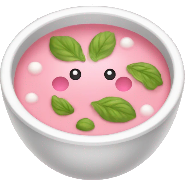 cold pink soup emoji