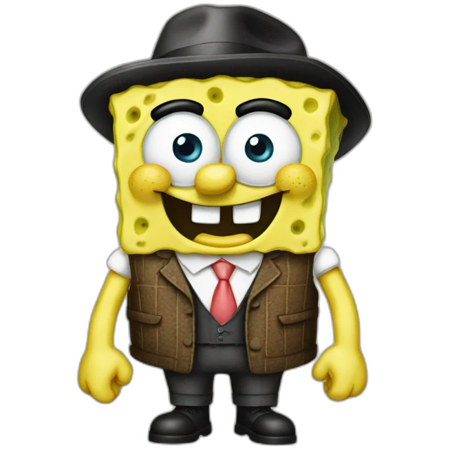Gangster spongebob emoji