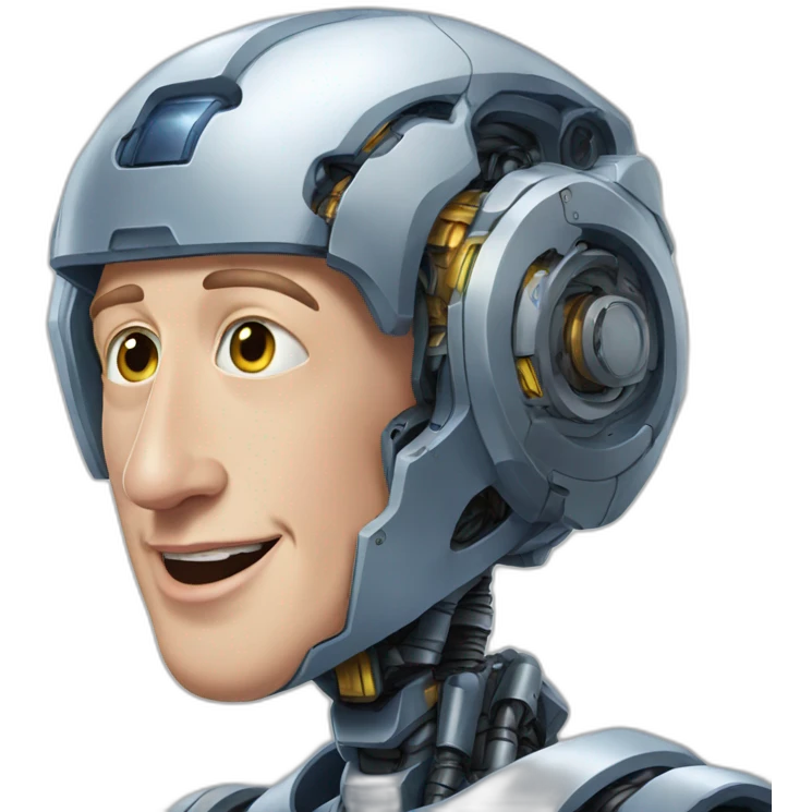 Mark Zuckerberg as an Robot emoji