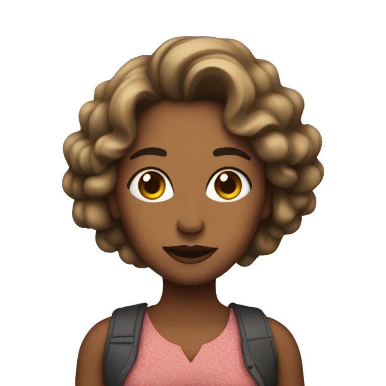 Mujer con pesas emoji
