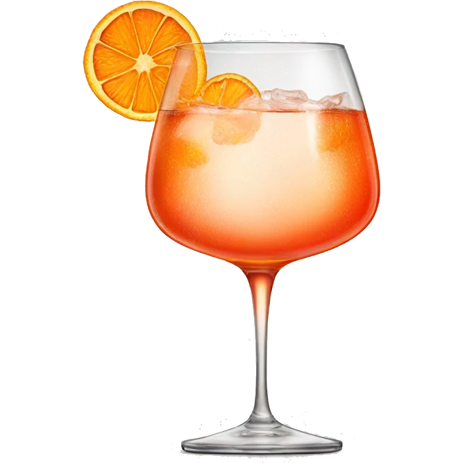 Aperol Spritz luxury glass emoji