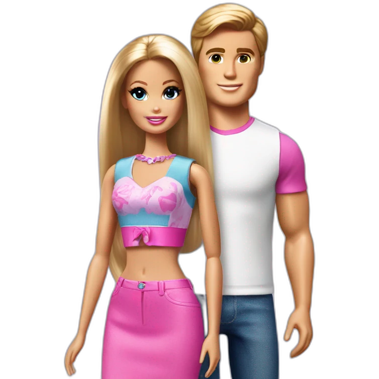barbie and ken emoji