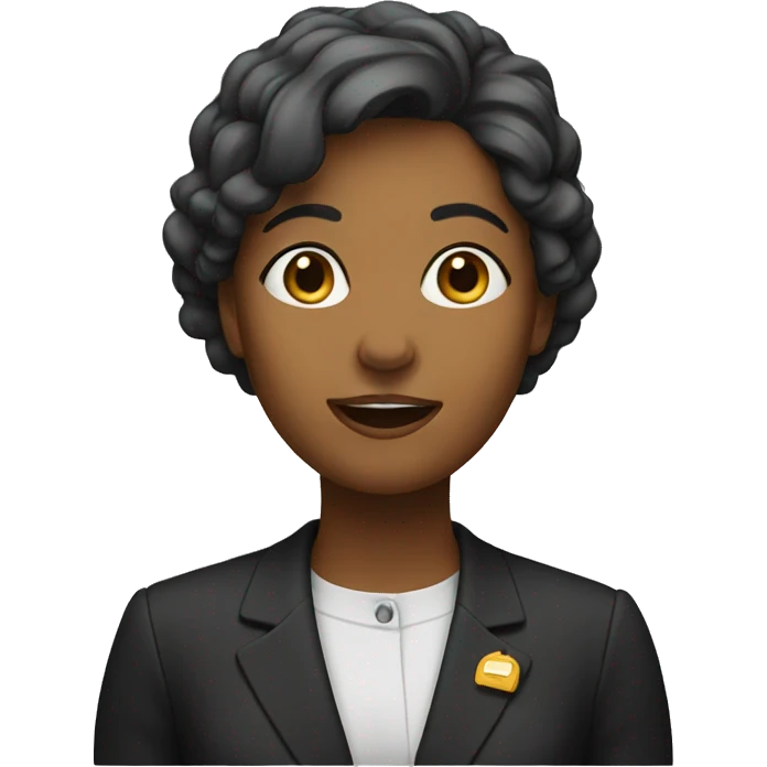 woman giving a speech emoji