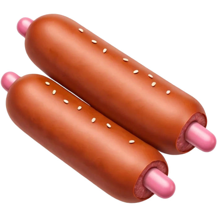 pink pills in a piece of sausage emoji