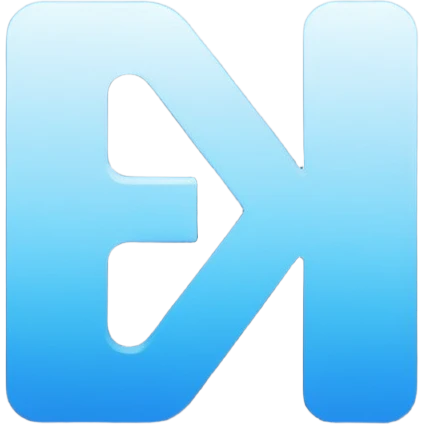 Emoji-style icon of 'DBC' in bold uppercase letters, blue gradient colors, modern and minimal design, tech/gaming aesthetic, transparent background emoji
