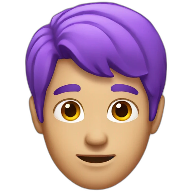 guy with purple hair emoji