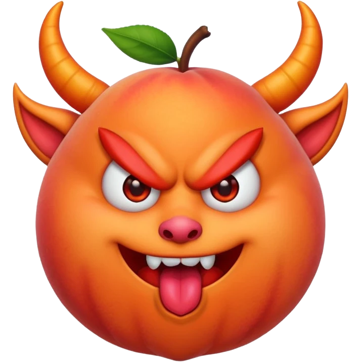 🍑+😈 emoji