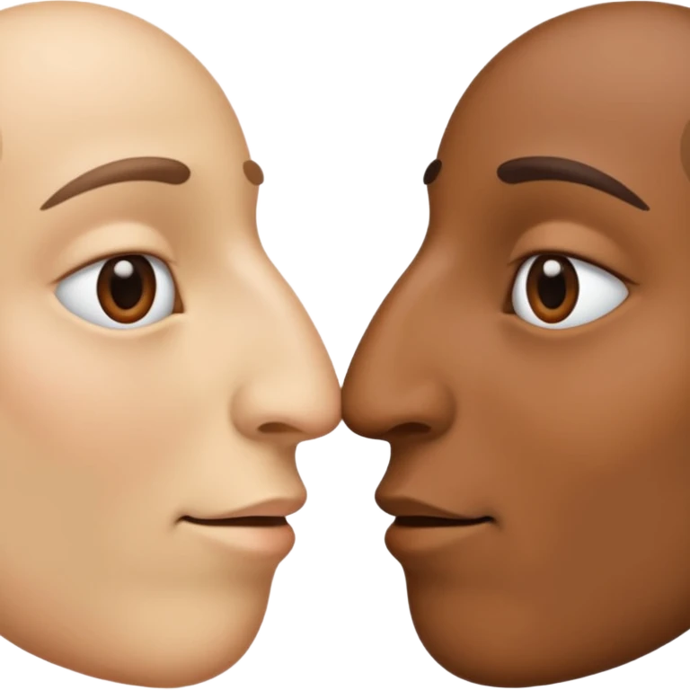Two noses facing each other  emoji