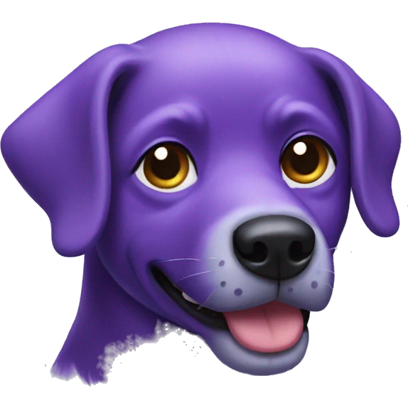 purple dog emoji