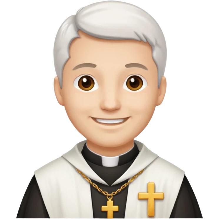 The priest presiding over the wedding emoji