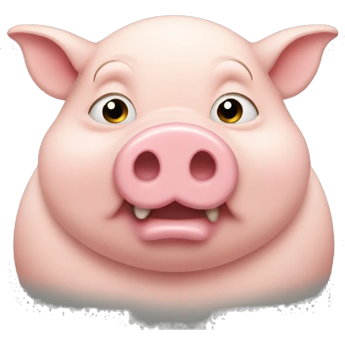 Fat pig emoji