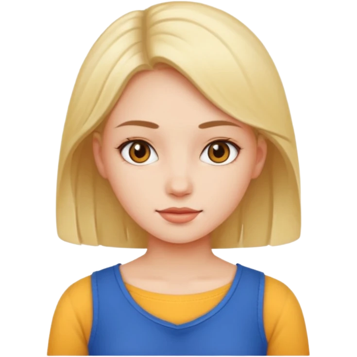 Girl in top emoji