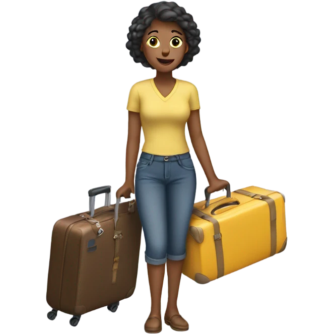 Woman packing a suitcase emoji