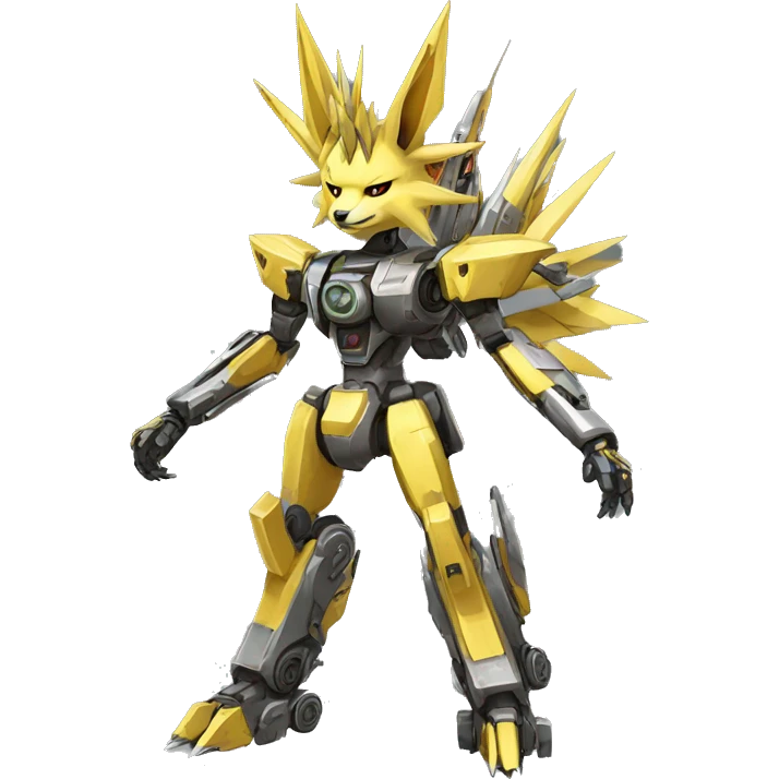 Mechanical Jolteon-Mecha full body emoji