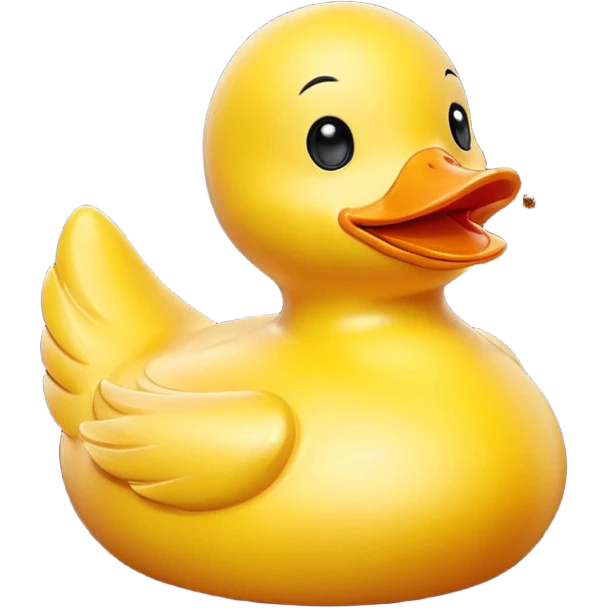 Rubber duck gettinf high on weed cartoon emoji
