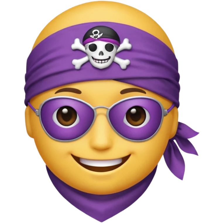 Purple pirate emoji emoji