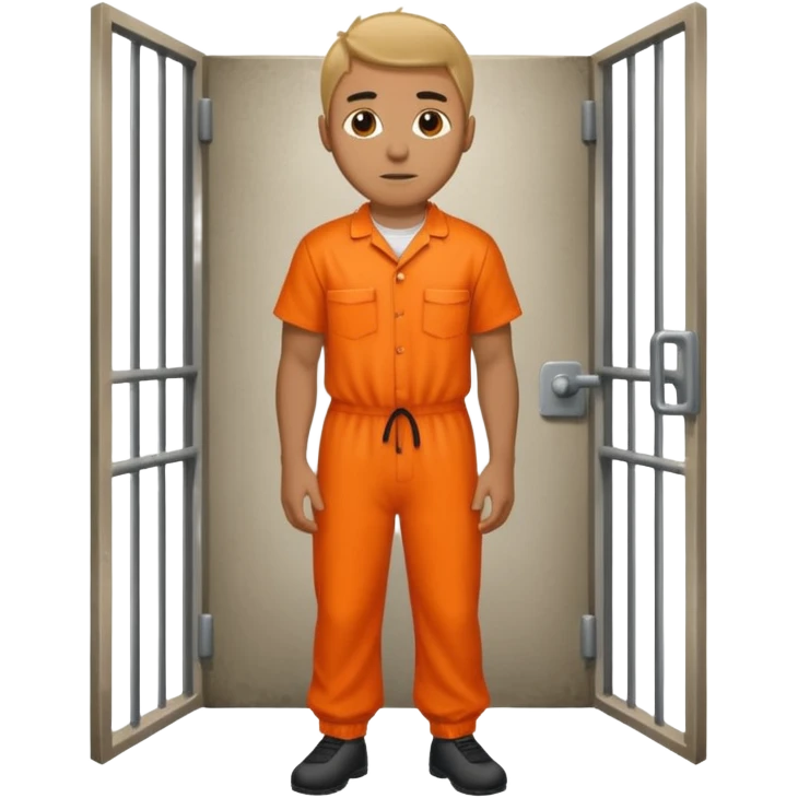 prison cell with a guy emoji