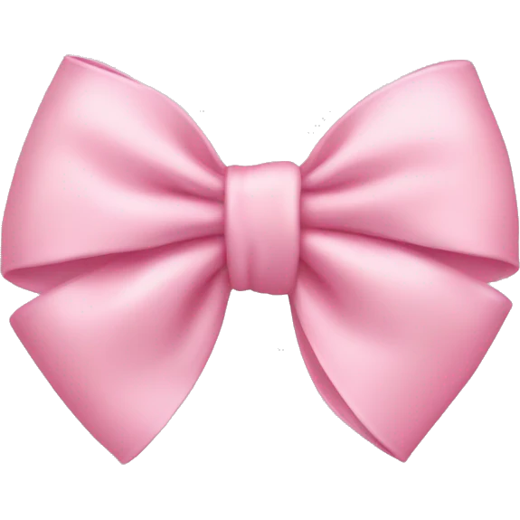 Baby pink bow emoji