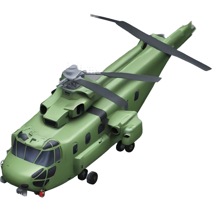 Chinook helicopter with a hat emoji