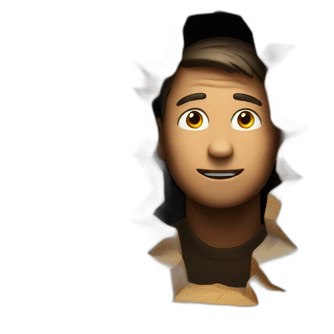 A men in a hole emoji