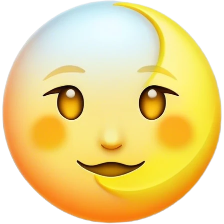 neon moon emoji