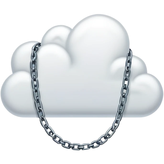 یک اموجی تشکیل شده از این ۳ تا اموجی🔗🤍☁️برام بساز emoji