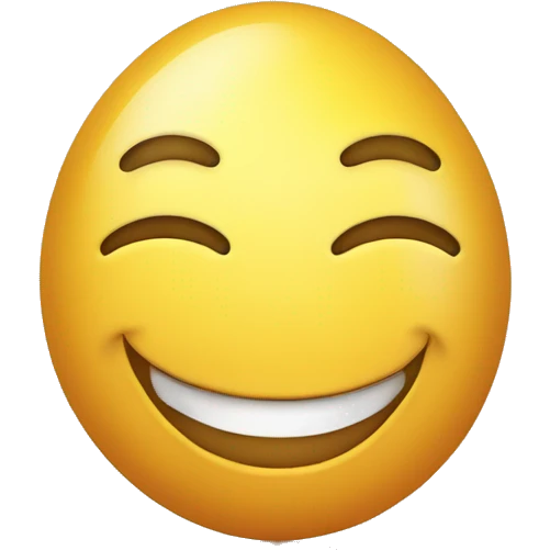 un huevo sonriente emoji