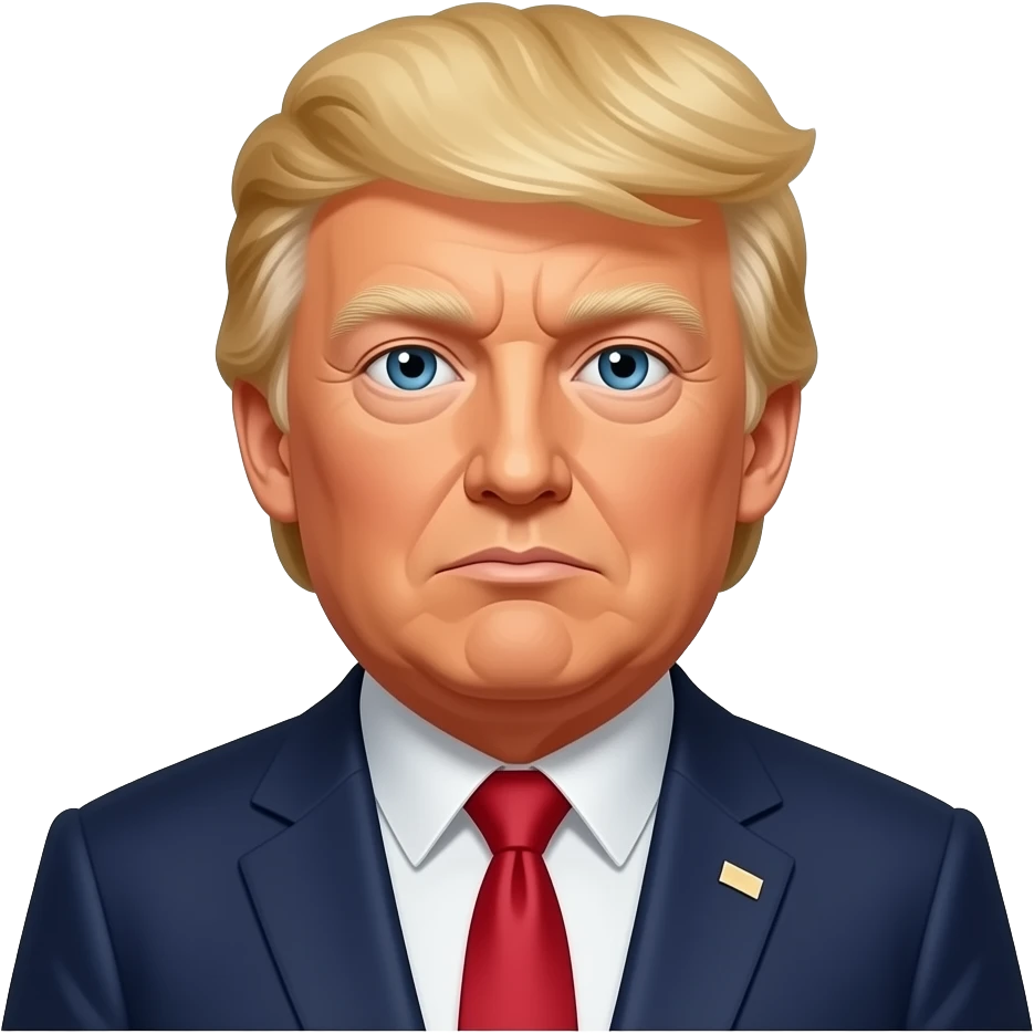 Trump with money emoji