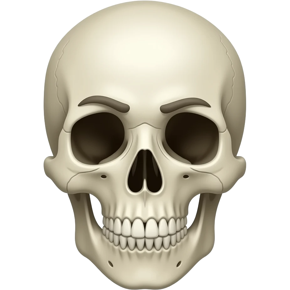 Skeleton + 🤨 emoji