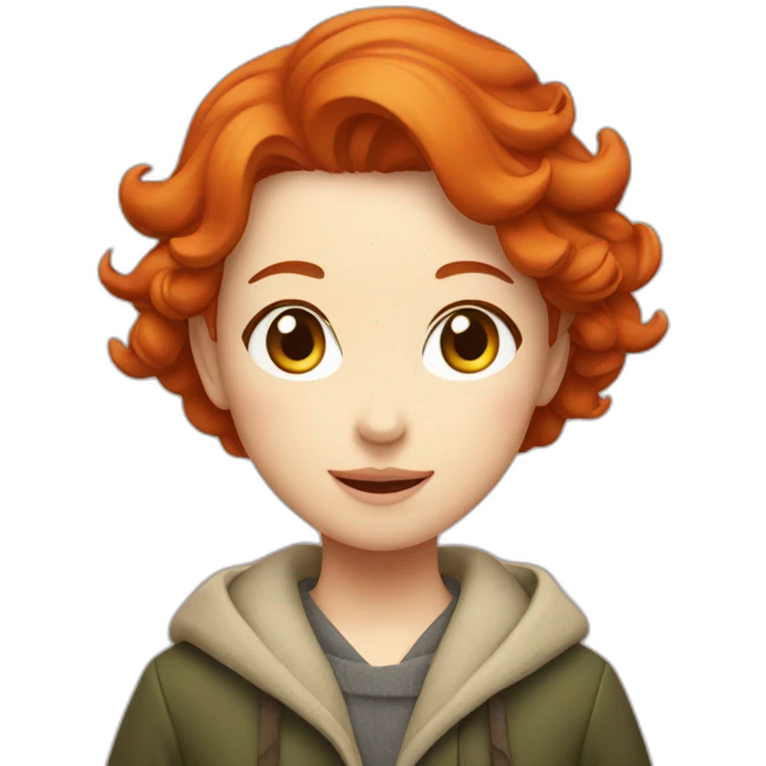 redhead on holday in japan emoji