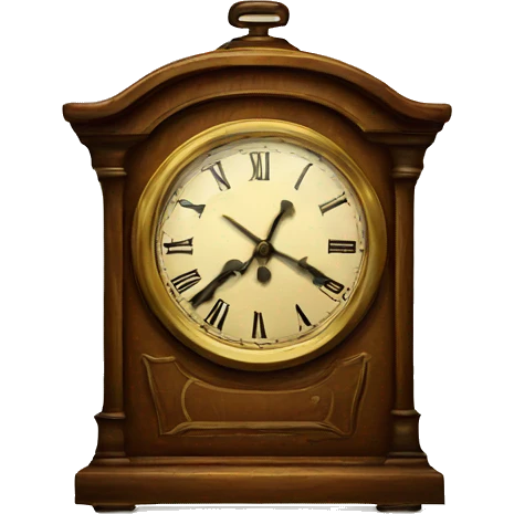 vintage clock emoji