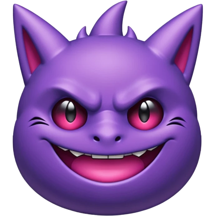 glitter purple and pink gengar emoji