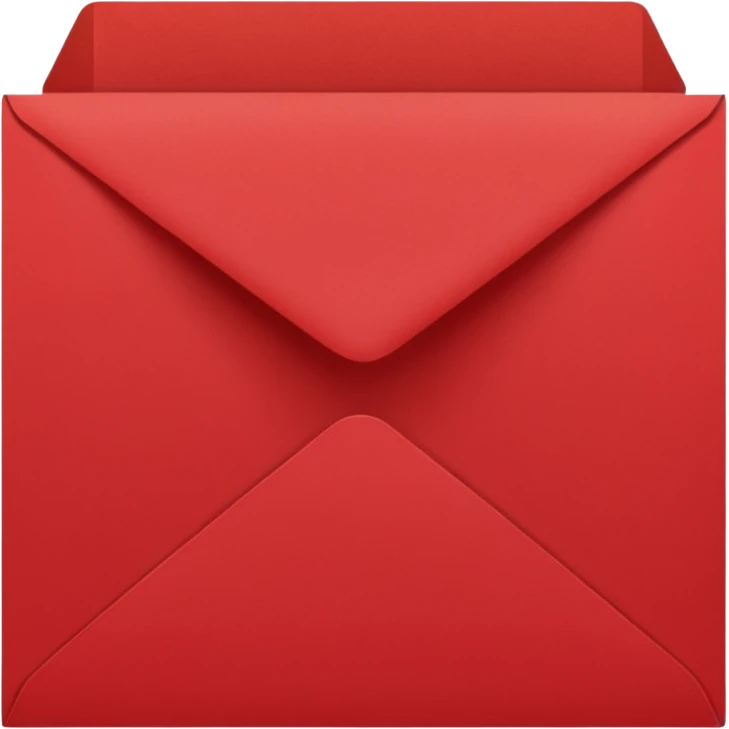 red greeting card emoji