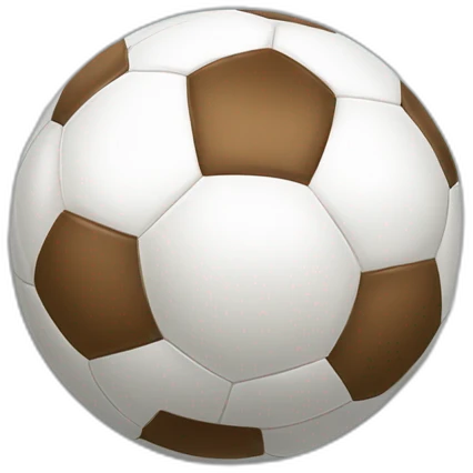 ballon de football avec une bouche qui sourit emoji