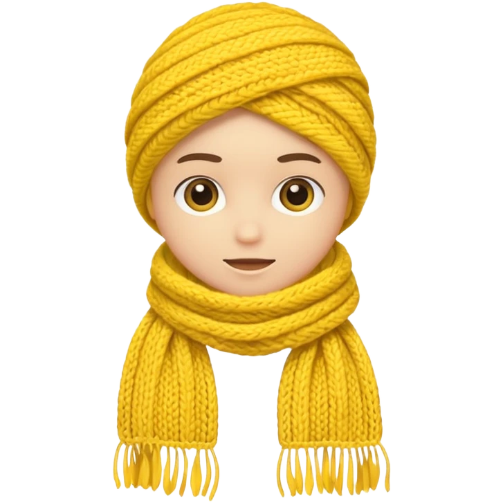 scarf yellow emoji