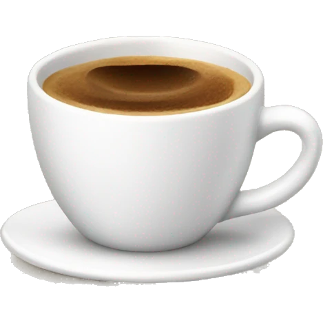 Cute happy espresso cup wth legs sitting emoji