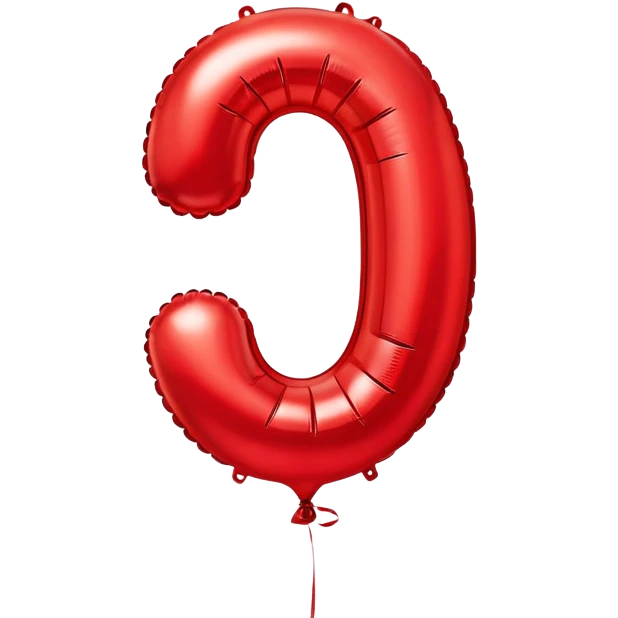 number balloon emoji