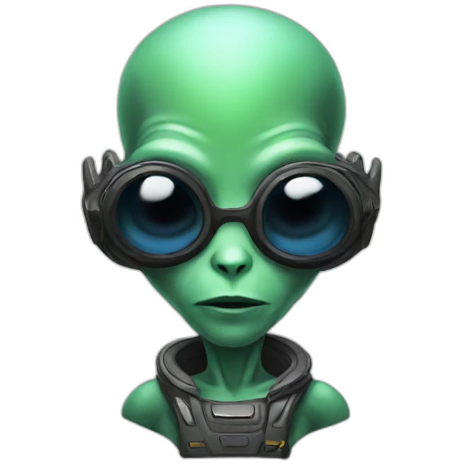 alien cool emoji