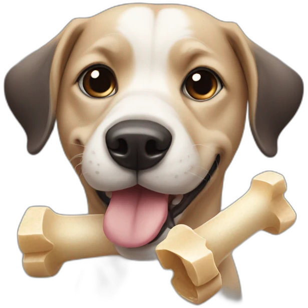 dog with bone emoji