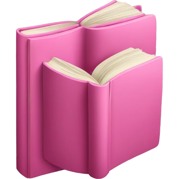 pink book emoji